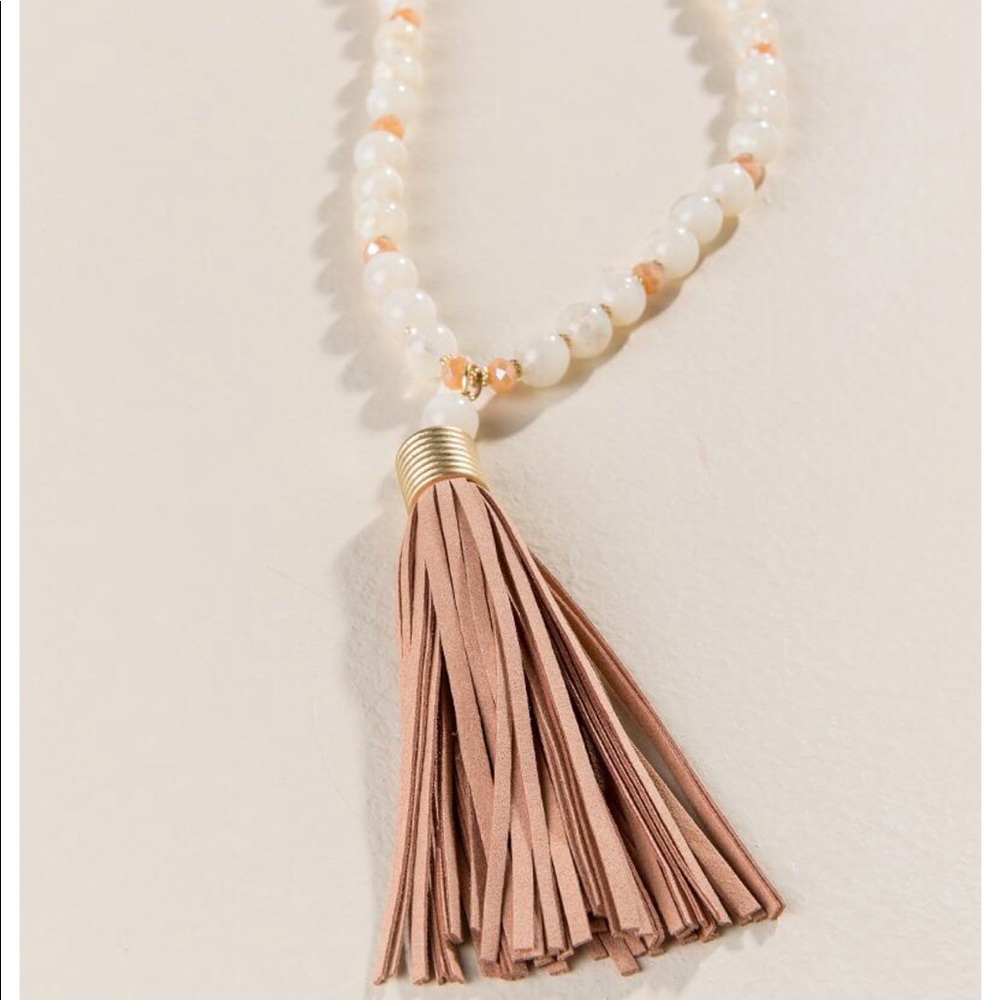 📿Chenoa Suede Tassel Pendant Necklace 📿